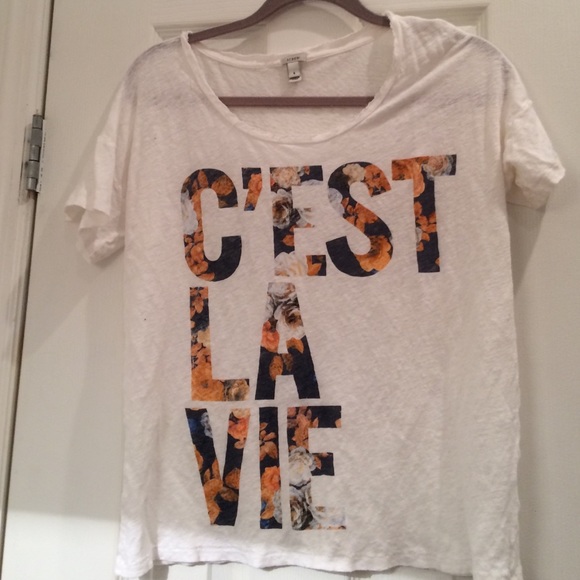 Jcrew graphic tee, size small