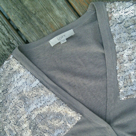 Ann Taylor LOFT Sequin Cardigan - Picture 2 of 4