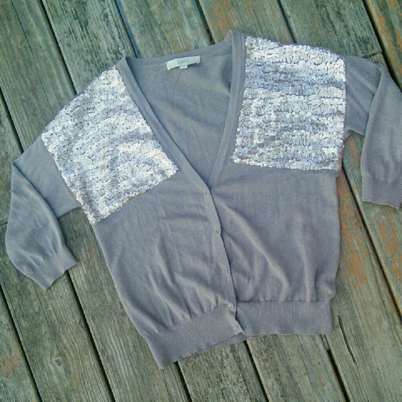 Ann Taylor LOFT Sequin Cardigan - Picture 3 of 4