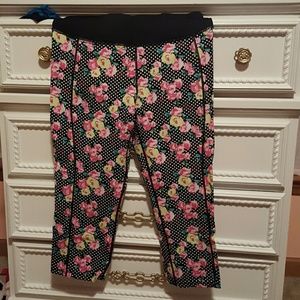 Floral active wear pants