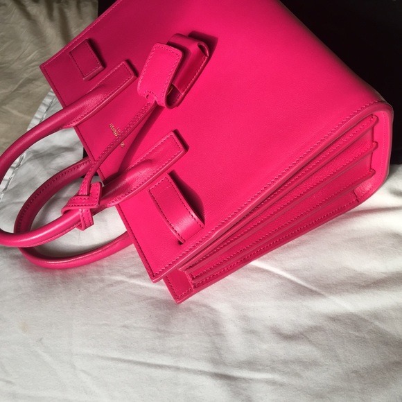 NWT Saint Laurent Nano Sac De Jour Fuchsia - Picture 4 of 4
