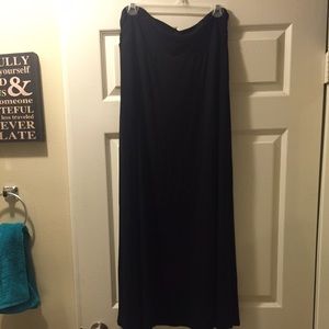 Black maxi skirt