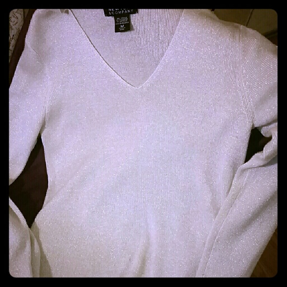 Glittery cream sweater