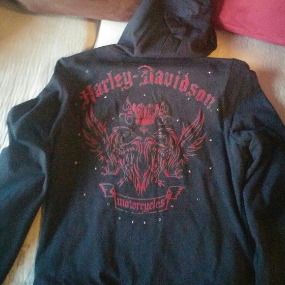 Reversible H-D hoodie.