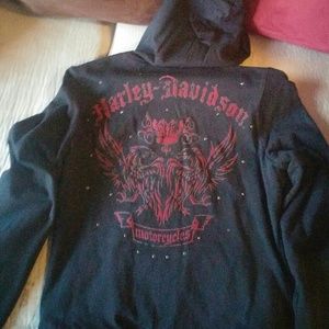 Reversible H-D hoodie.