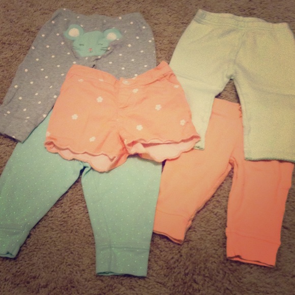 Baby Girl Pants and Shorts 3 and 6 months mix - Picture 1 of 1