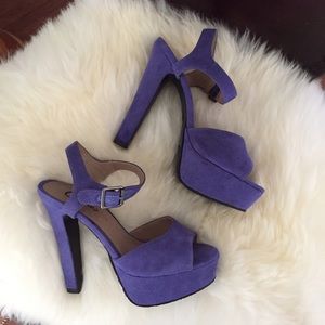Candies Periwinkle Platform Heels