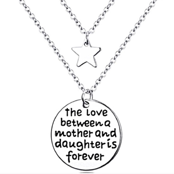 Love of a Mother and Daughter Two Layered Necklace - Picture 3 of 4