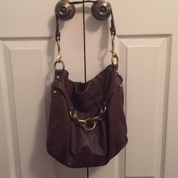 Brown Leather Coach Bag