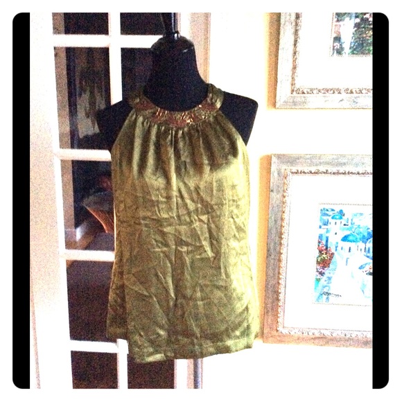 Moss Green Top sz M