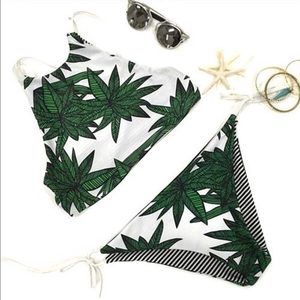 World tour reversible leaf bikini