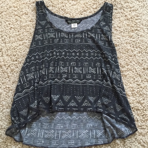 Gray & White Tank Top