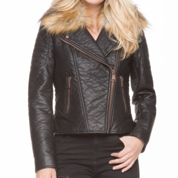 NWT Large Marc New York Faux Leather Jacket