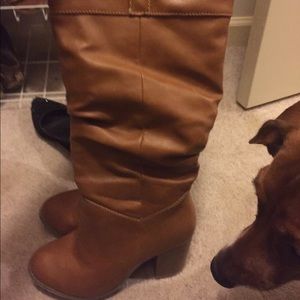 Tan new tall boots