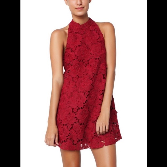 Lovers+Friends Lily dress in wine size small.
