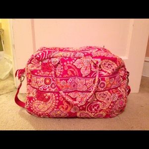 REDUCED!!! Vera Bradley Raspberry Fizz Weekender