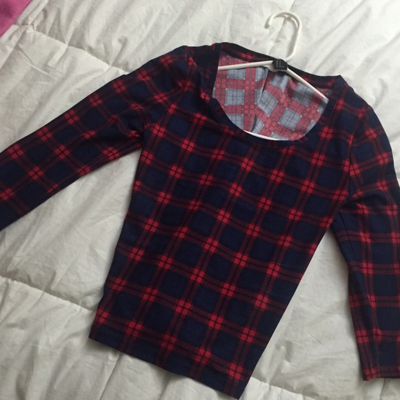 flannel top, small fitted, soft hipster chic