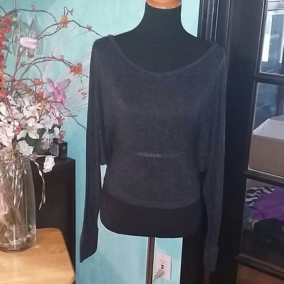 Dark grey top