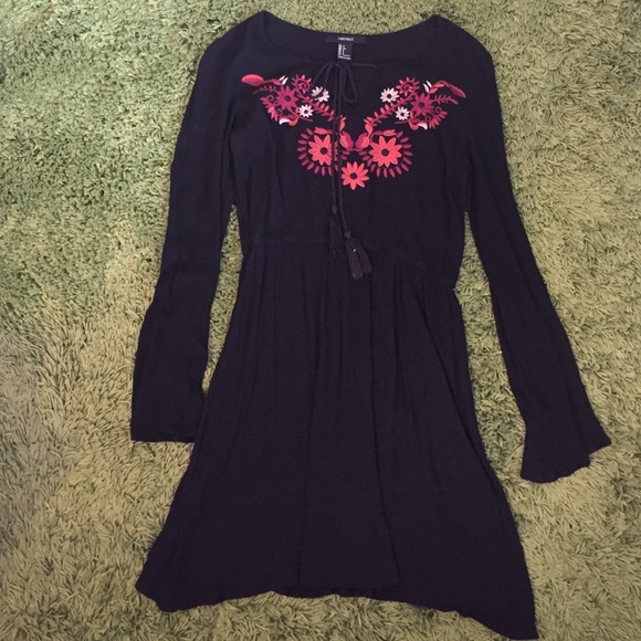 Forever 21 Dresses & Skirts - Black boho dress