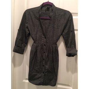 Black denim shirt dress size M