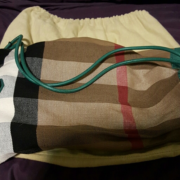 Burberry Canvas leather strap Backpack