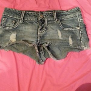 Denim shorts