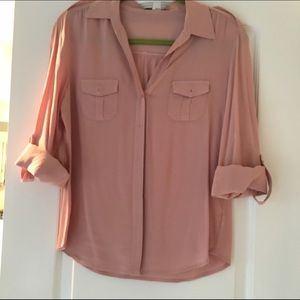 Blush pink blouse