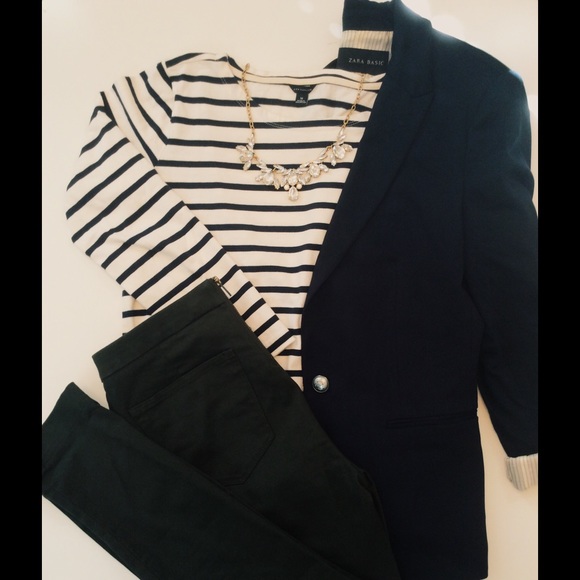 Zara Cotton Blazer - Picture 1 of 2