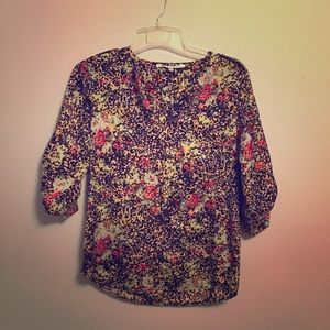 Colorful floral blouse