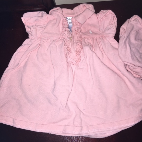 Pink infant polo dress