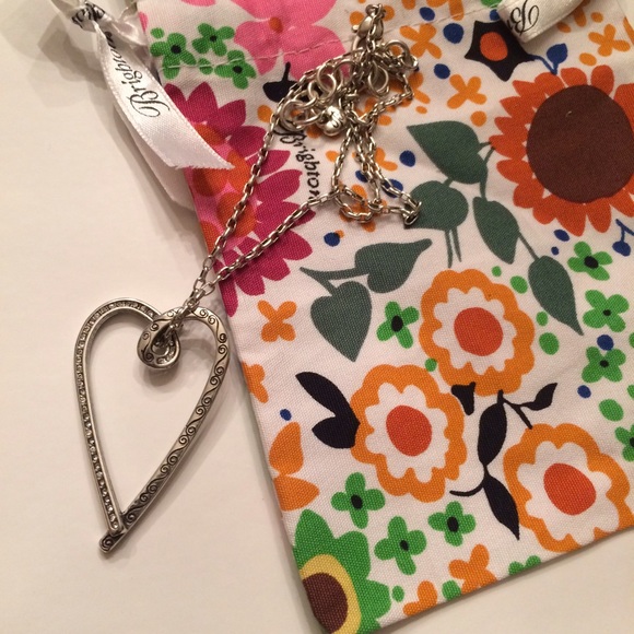 Brighton Reversible Elongated Heart Necklace