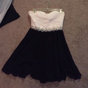 Black & white homecoming dress