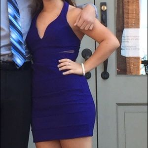 Blue homecoming dress