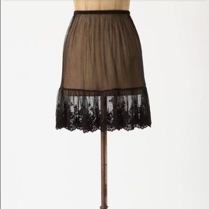 Black Anthropologie Foolproof Half slip by Madchen