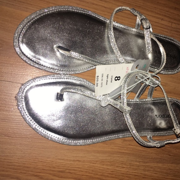 Silver sandals