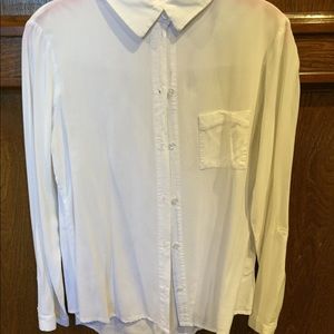 *price reduced!* White Button Up Blouse