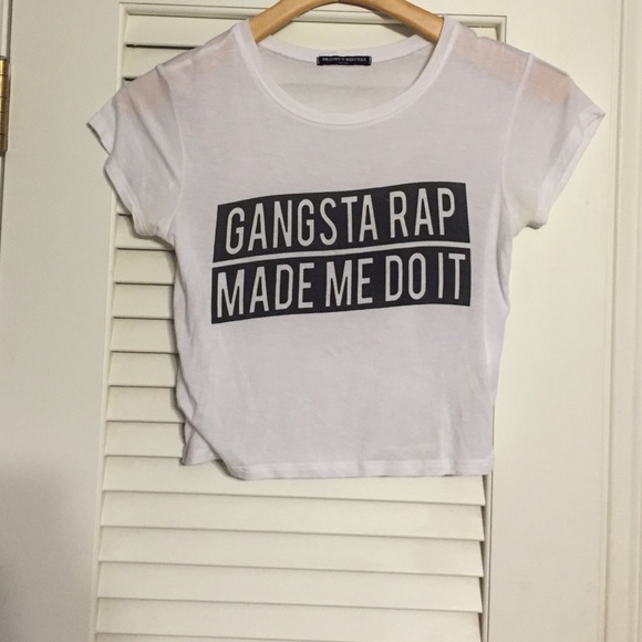Brandy Melville "Gansta Rap Made Me Do It" tank