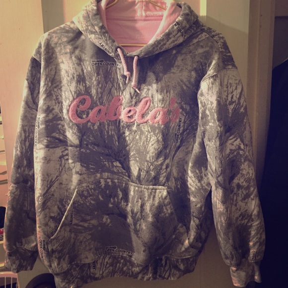 Cabelas White Camo Hoodie