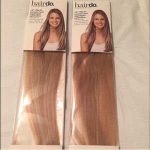 Clip in Hair Extensions 18" Wheat Blonde Highlight