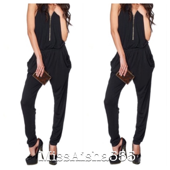Zip front jumpsuit LAST ONE - Picture 2 of 4