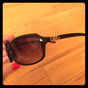 Dolce & Gabbana brown sunglasses with D&G logo