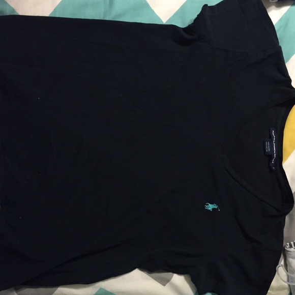 Black Polo V Neck
