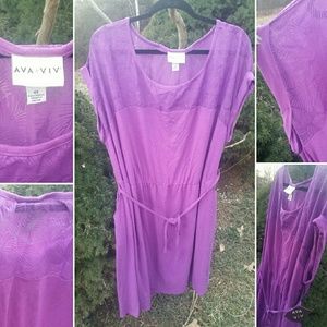 Ava&Viv dress, Plus size, purple, and cute!!!