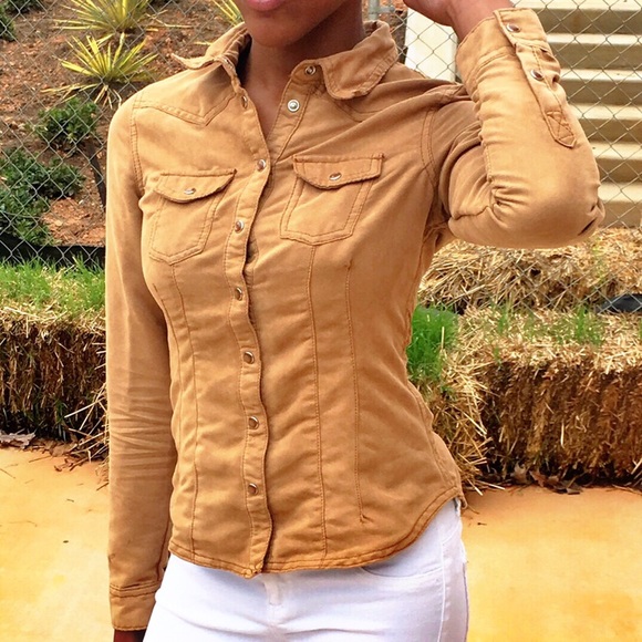 H&M suede top