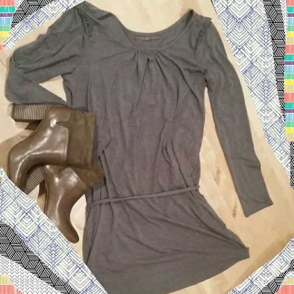 Zara Weekend Dress with pleated shoulder details