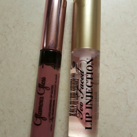 TOO FACED Lip Injection and Lip Gloss Lot