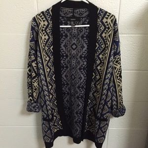 Aztec Print Cardigan