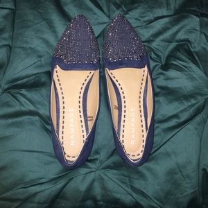 Royal blue flats