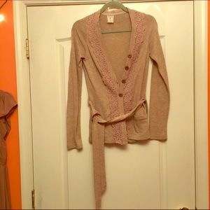 ModCloth 🎀 Cardigan with Lace Trim
