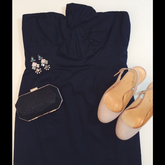 Jcrew Strapless Twisted Bow dress - Picture 1 of 2